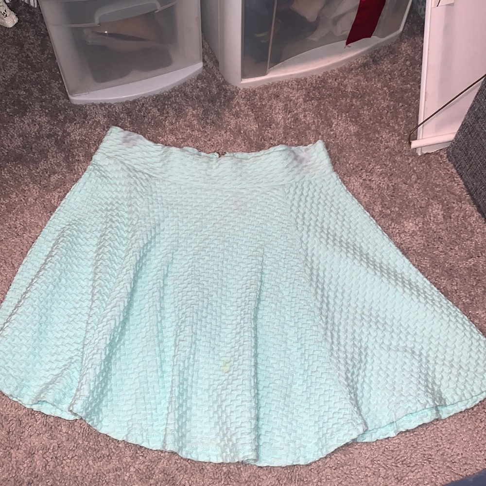 Light blue skirt